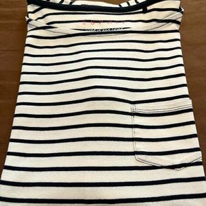 European Esprit Classic Cream/Black Striped Tee Shirt